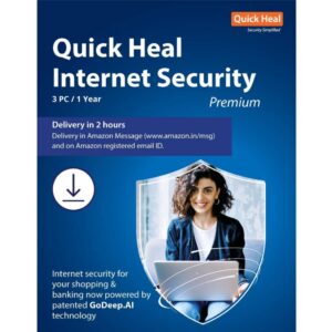 Quick Heal Internet Security – 3 PCs, 1 Year (Email Delivery in 2 hours- No CD)