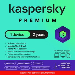 Kaspersky | Premium - Total Security (Ultimate Security) | 1 Device | 2 Years
